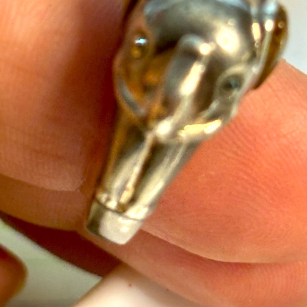 Silver Elephant Ring - image 7